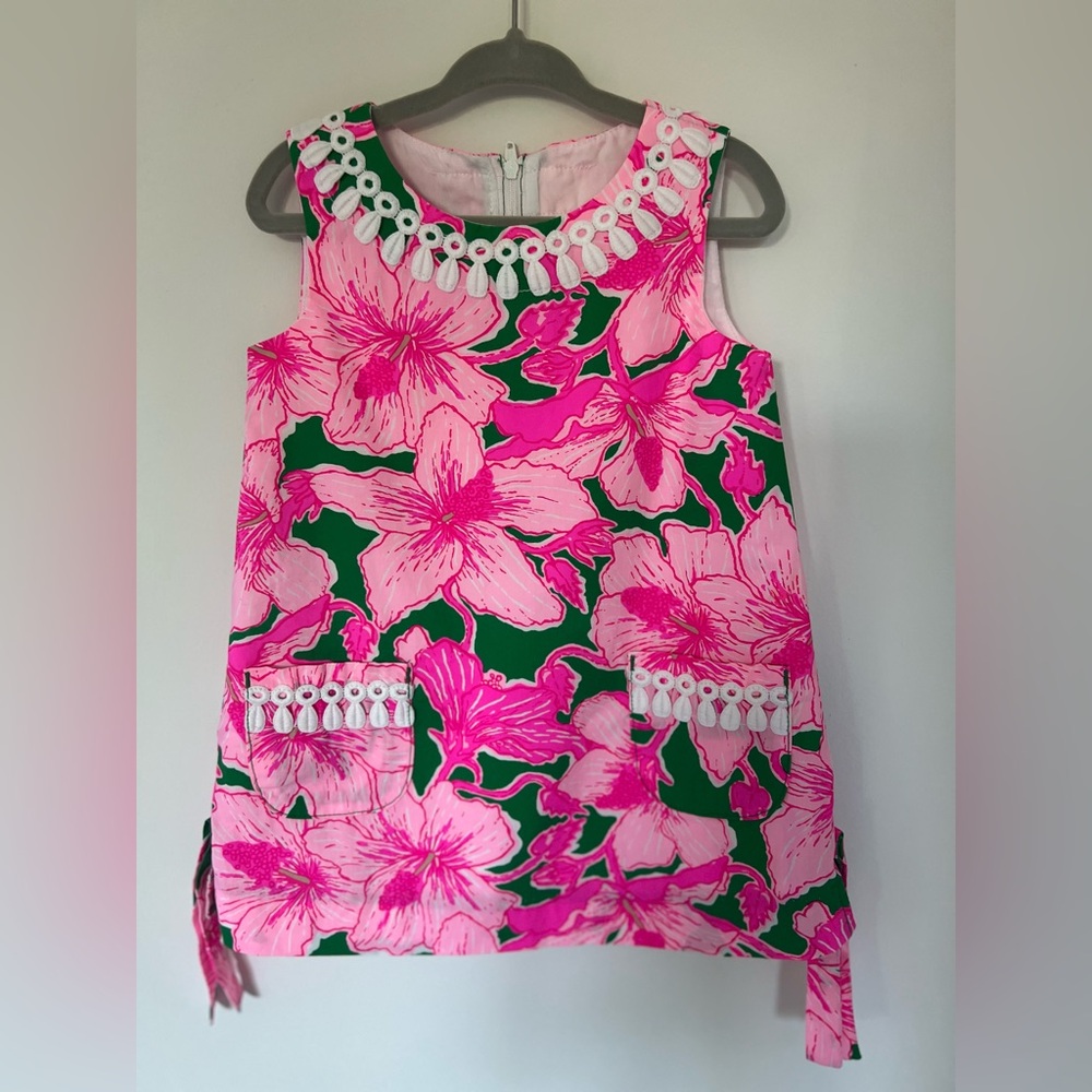 LILLY PUTLIZER Floral Pink and Green Kids Top
